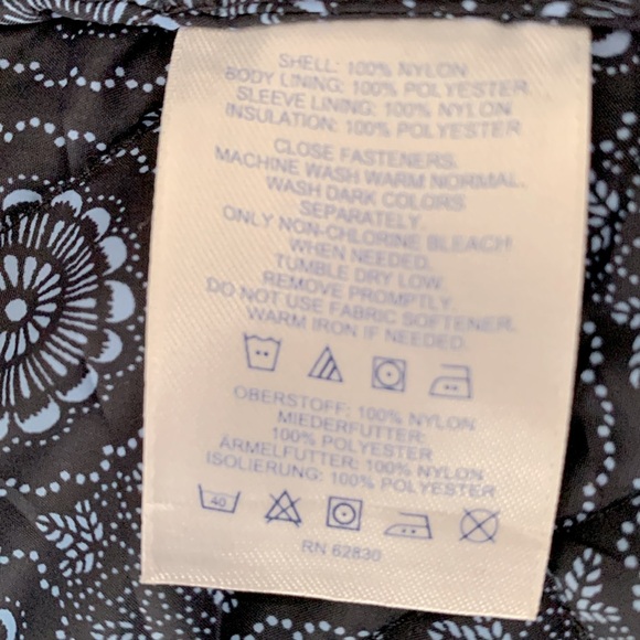 Quilted Lined Lightweight Nylon Jacket Black Navy Packable Fall Neutral Small - Picture 7 of 9